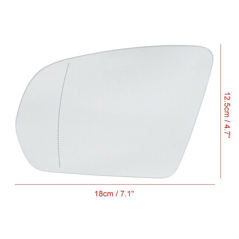 Right and Left Side Rearview Mirror Glass White Replacement for Mercedes Benz W222 W205 0998100016 0998100116 Car Accessories