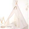 1,6m/1,3m Barneleketelt Innendørs Lekehus Wigwam for Barn Bærbar Barne Tipi Telt Teepee Småbarn Kulebasseng Jenteborg Lekerom