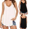 Frauen Casual V-Ausschnitt ärmellose rückenfreie Bluse Tank Tops Kleidung