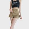 Damen High-Waisted Denim Mini Skort - 2024 Schlankmachender A-Linien Hüftumspielender Sommer-Stil