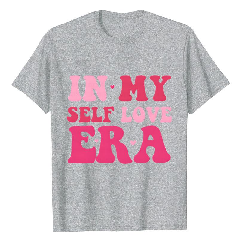Funny Valentine Printed Couple's Versatile Casual Top Fashion High Street T-Shirts Women’s