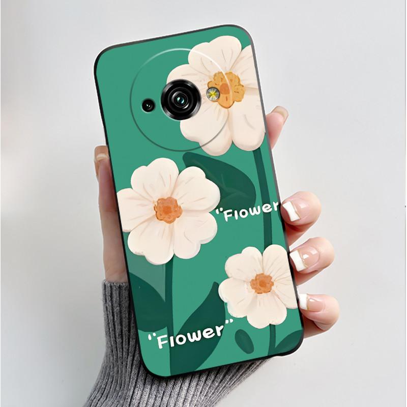Phone Case For Oukitel C59 Pro Casing Luxury Fashion Butterfly Flower Cellphone Cases Black Jelly Soft Slim Silicone Back Cover