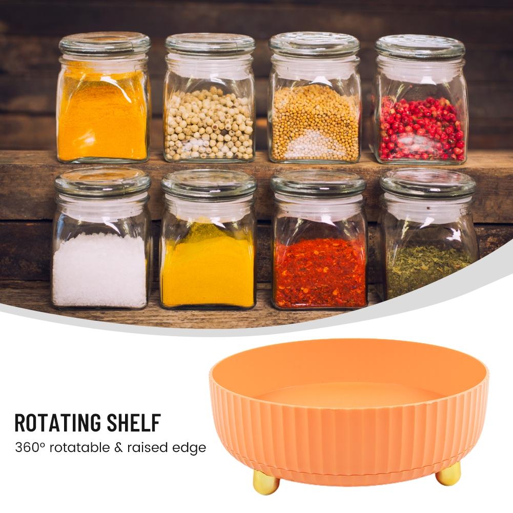 Weiß/grün/orange Rotierenden Regale Mit Abnehmbaren Tablett 22*7,5