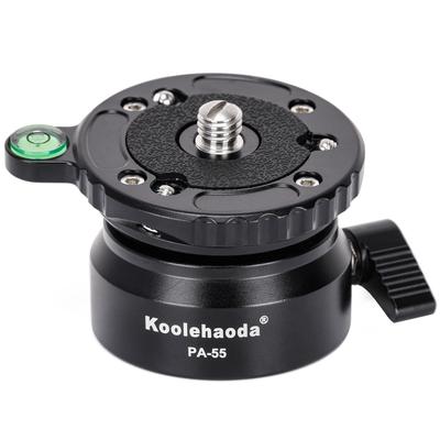 Koolehaoda Tripod Leveling Base Camera Tilt Angle with Screw and Offset Spirit Level for DSLR Camera Leveler, 15°, 1/4"-3/8" Canon, Nikon, (PA-55)