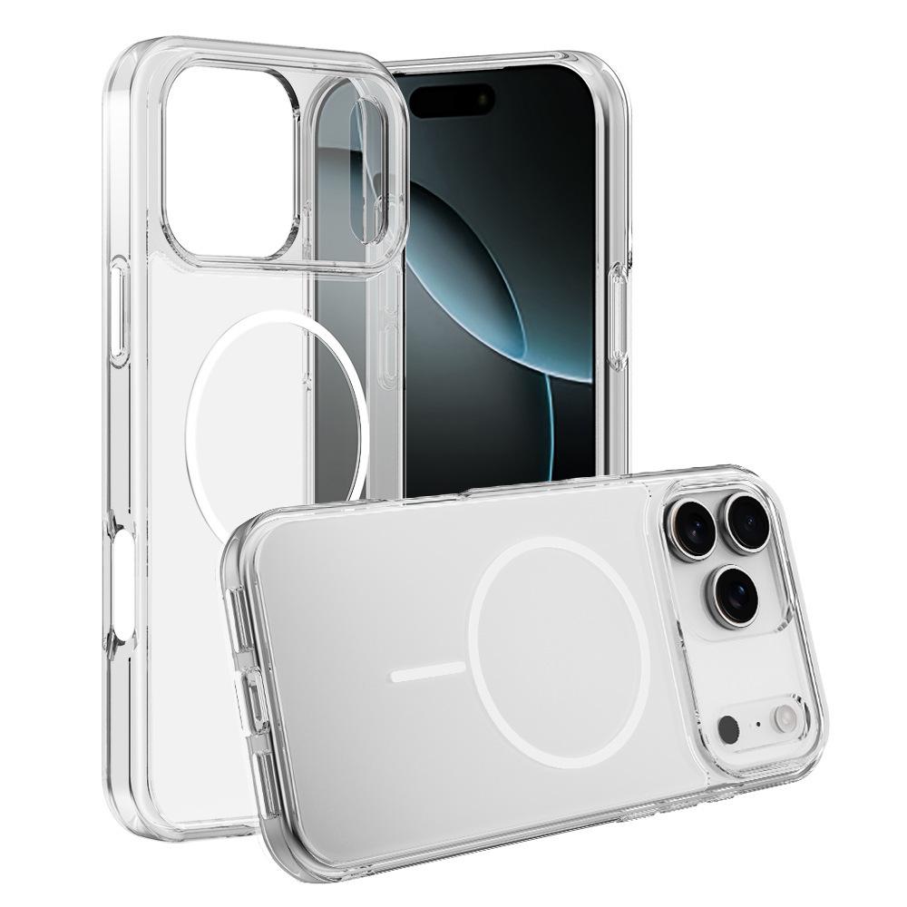 Applicable to Apple 11promax transparent mobile phone case, thin ring magnetic suction iphone11 two-in-one 11 anti-drop protective cover