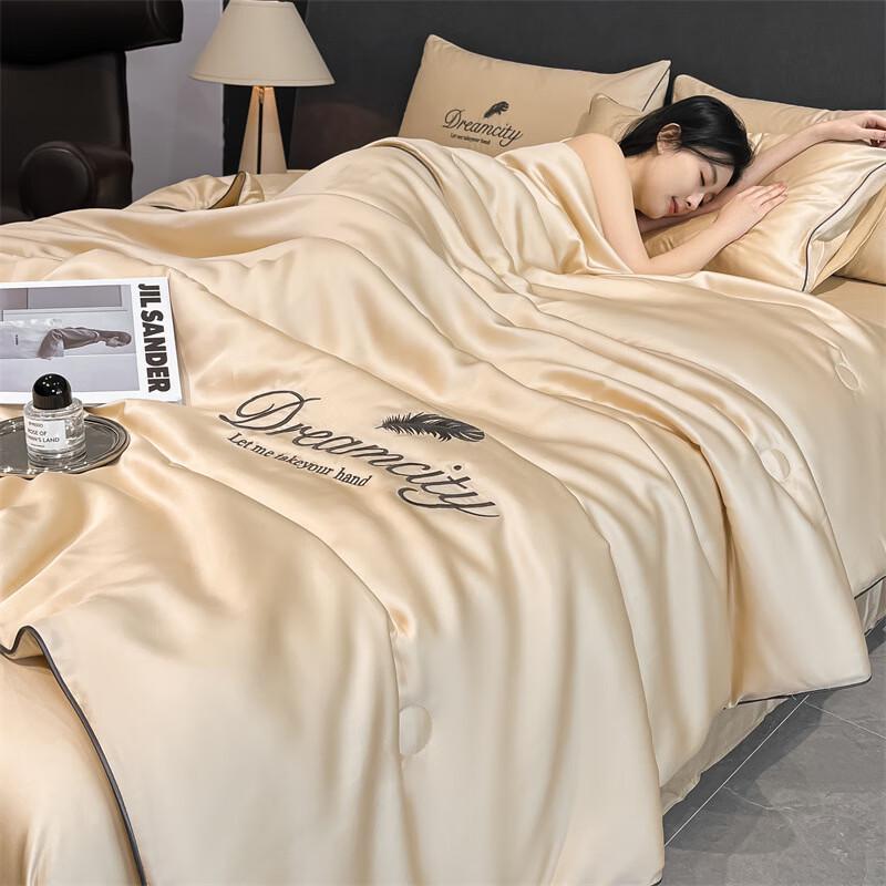 Li Lang Washed Ice Silk Summer Quilt 3-Piece Set