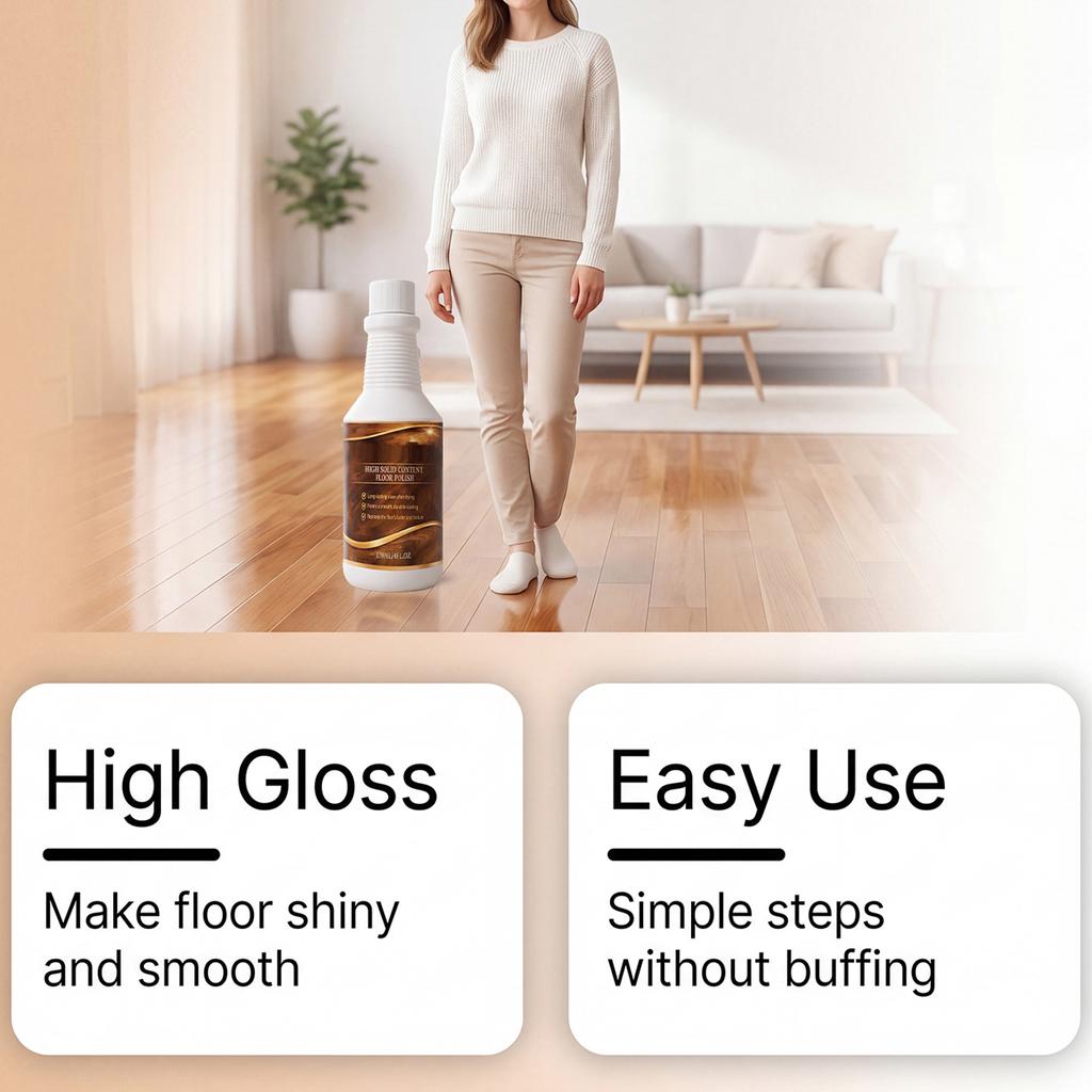 120ml Floor Repair Agent Streak-Free Long-Lasting Shine High Solids Coating Floor