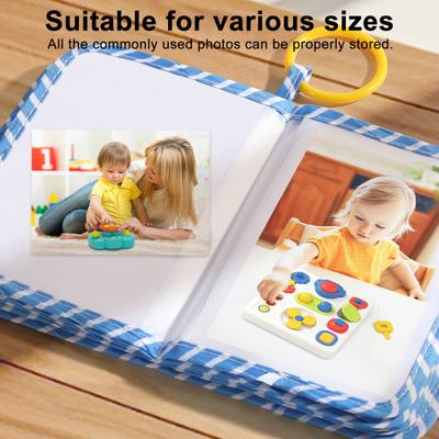 Baby Fotoalbum Stoff Erinnerungsbuch Weiches Stoff Scrapbook Interaktives sensorisches Spielzeug für Neugeborene und Kindergeburtstag