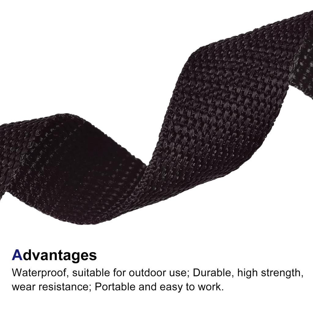 50 Yards 25mm Polypropylene Webbing Strap Belt Tape Heavyweight Strapping Band for Outdoor Tent Accessories Sewing Bag Luggage