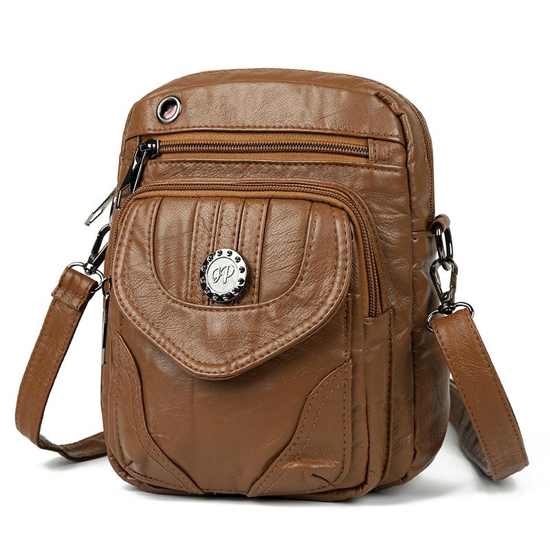 Crossbody Bag Women's Mobile Phone Bag Shoulder Bag Retro Small Square Bag