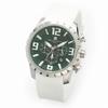 Authentic Salvatore Marra Watch SM22111-SSGRWH, 10 ATM Water Resistant, Date Display, Chronograph, Rubber Strap, SSGRWH