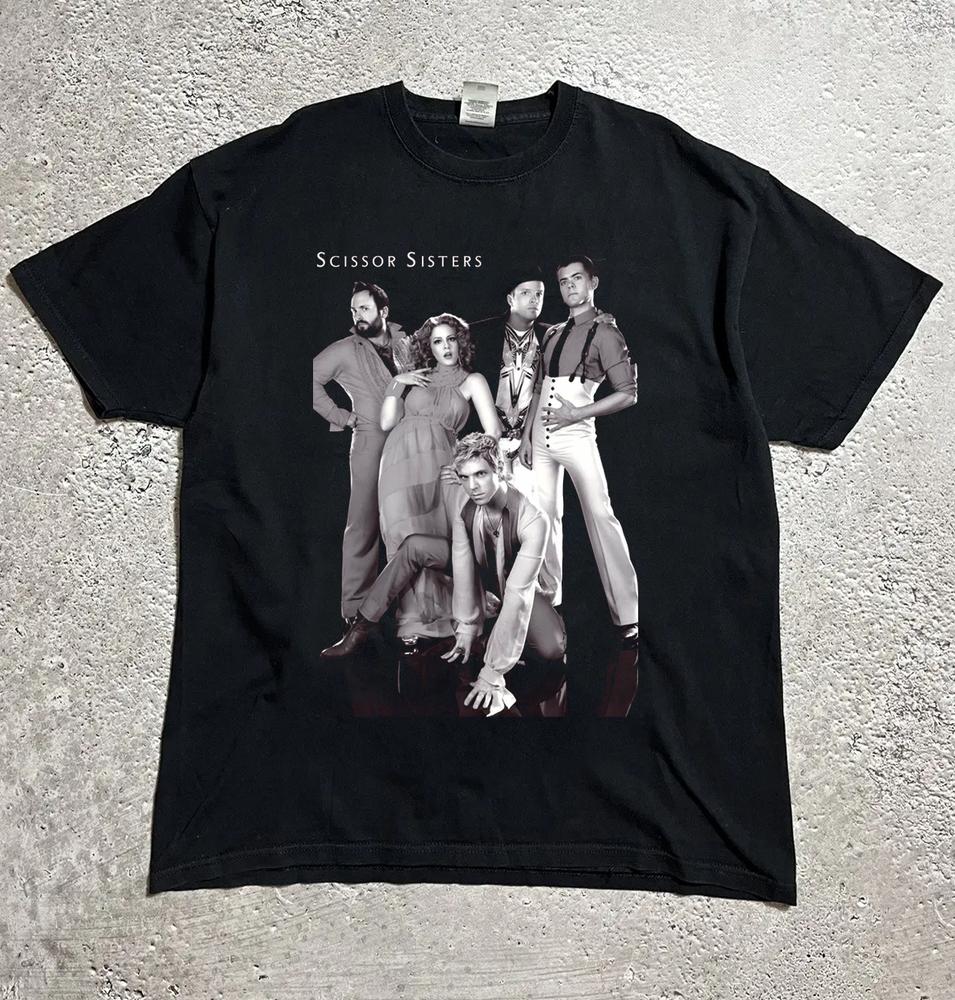 Collection Scissor Sisters Band Poster T Shirt Black All Size S