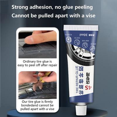 Black Tire Glue 30ml Tire Patch Glue Fix Super Adhesive Tire Repair Sealant Flexible Glue For Car Motorcycle ATV Truck