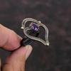 Afrikanischer Amethyst Ring Kupferdraht gewickelt Ring Verstellbarer Ring Handarbeit Draht Wickelschmuck Edelstein Ring Designer Kupfer Schmuck Geschenk für Ihn