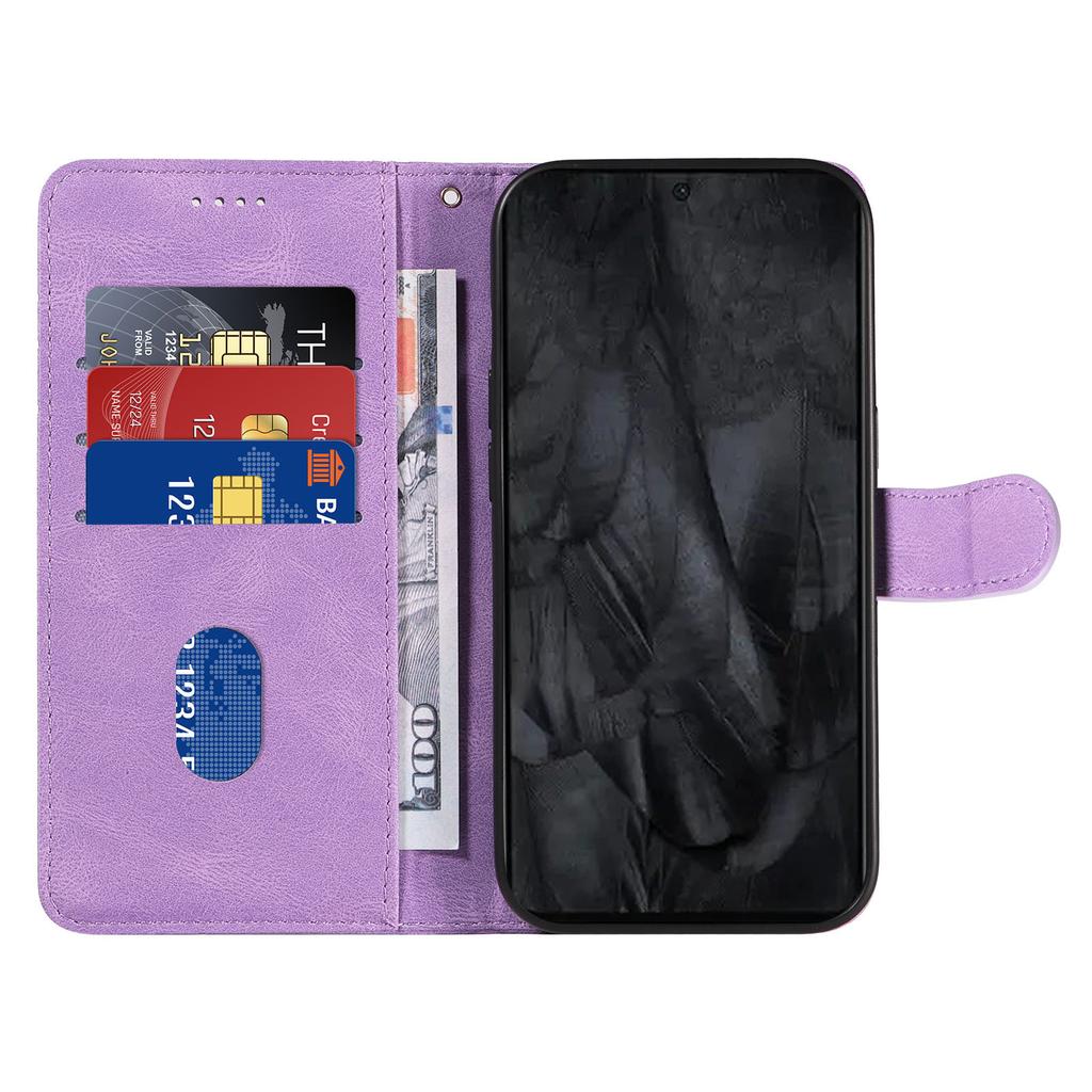 Applicable to Redmi A5 4G leather case Redmi Note14S curved stripe card wallet protective case Xiaomi 12 solid color