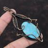 Hemimorphite Pendant Copper Wire Wrapped Pendant Natural Gemstone Pendant Copper Jewelry For Gift Handmade Antique Pendant Designer Jewelry
