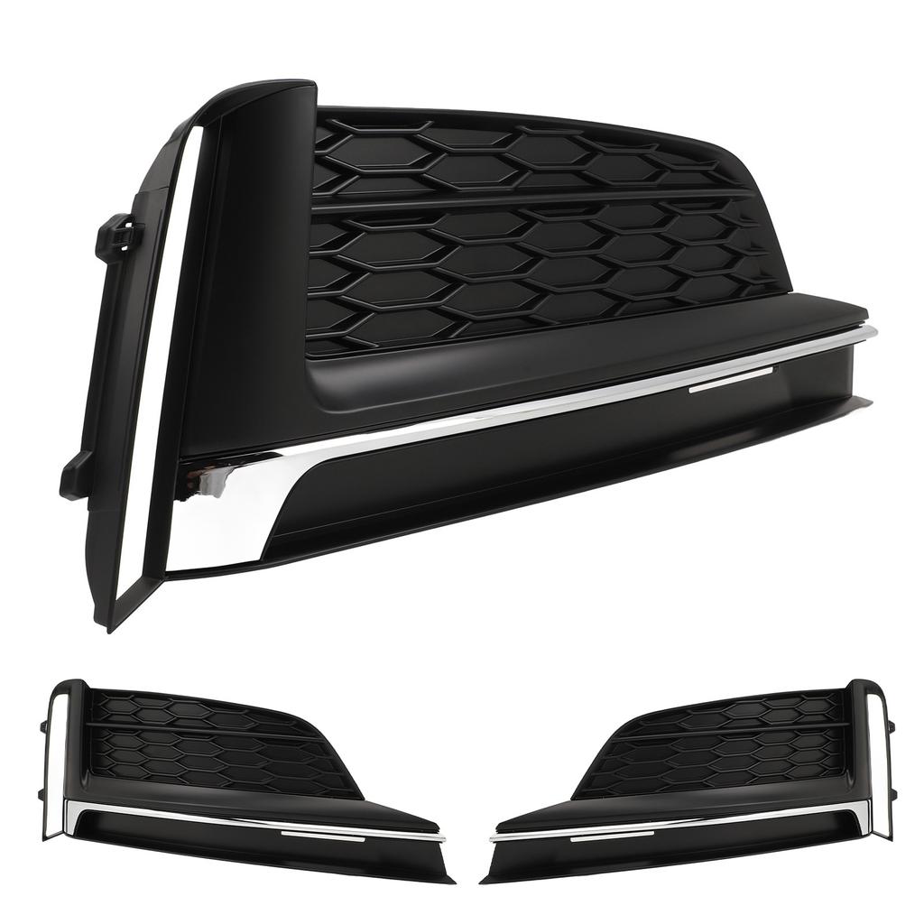 Front Bumper Fog Light Cover Grille Trim 8W6807681F Side Outer Bezel Grill Cover for S5 A5 2018 To 2