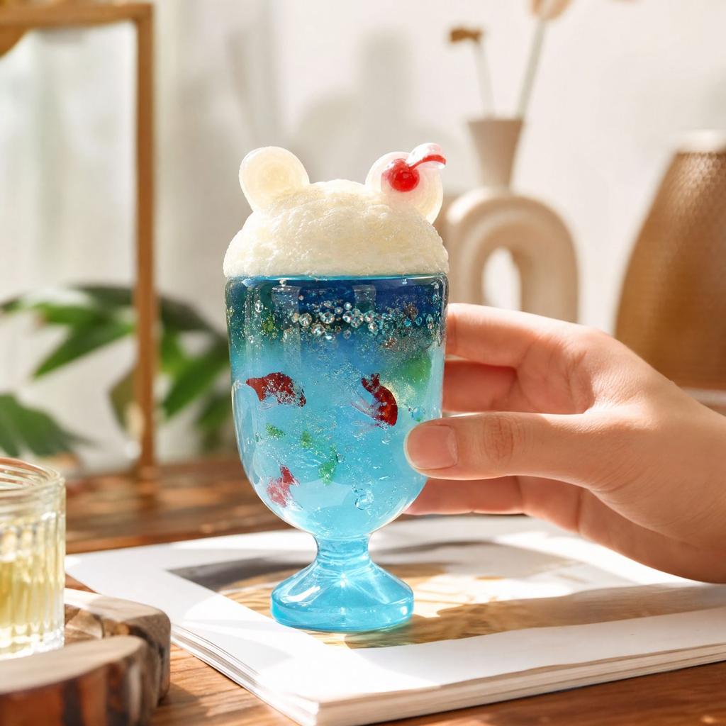 Cute Retro Cream Toy Summer Dessert Desk Decor - Shelf Ornament for Room