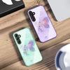 Blumenförmiges Schmetterlings-Glas-Handyhülle für Samsung Galaxy A14 4G 20 30 52 20S 21S 22 A32 33 34 42 50 51 53 54 70 71 72 73 5G