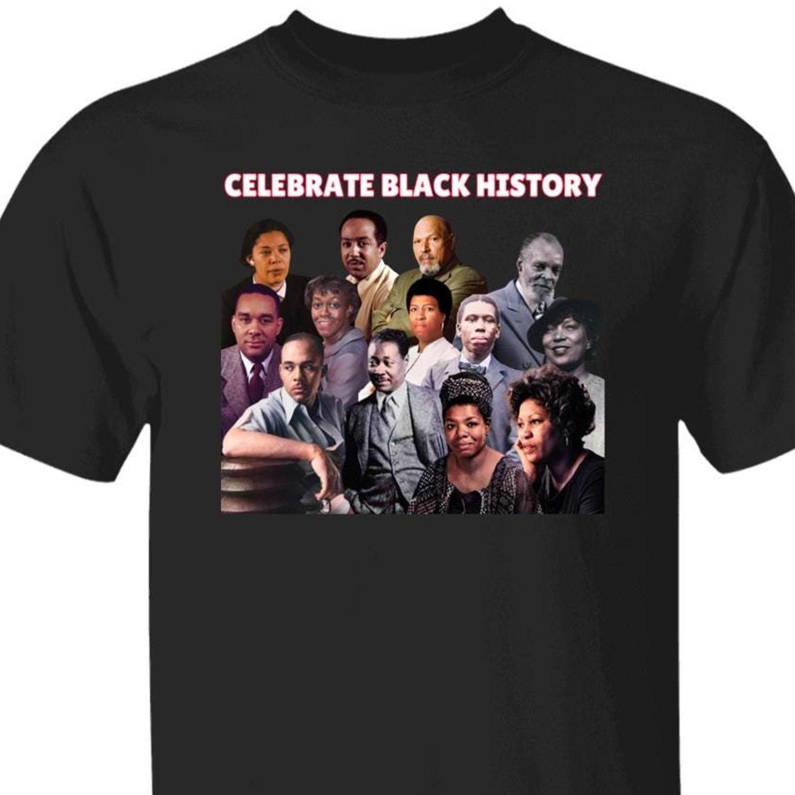 Black Writers Celebrate Black History Month Literary T shirt, Zora Neale Hurston, Toni Morrison, Chester Himes, Langston Hughes, Maya Angelou M