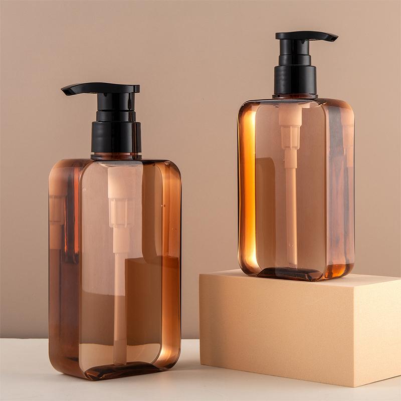 200/300 ml quadratische, durchsichtige Flasche Flüssigseife Schlagsahne Mousse Punkte Abfüllung Shampoo Lotion Duschgel Pumpflaschen Seifenspender