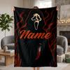 Scream Custom Flannel Blankets Soft Warm Cozy Throws for Home Decor Holiday Gifts