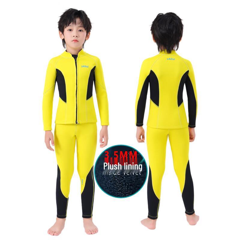 Kids Fleece-Lined Long-Sleeve Split Wetsuit