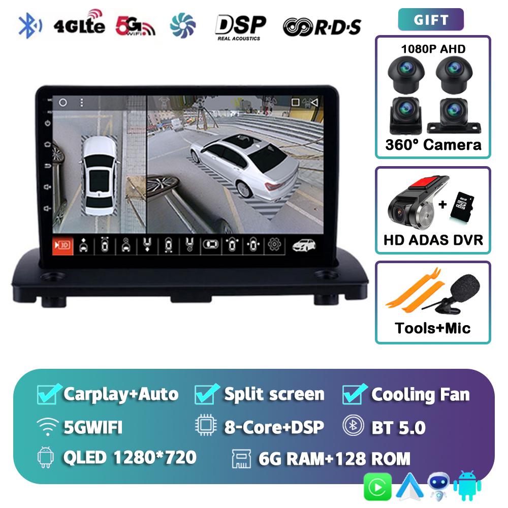 Android 14 Carplay Auto WIFI+4G Car Radio For VOLVO XC90 2004-2013 2din Multimedia Video Player GPS Navigation DSP 2 Din Stereo