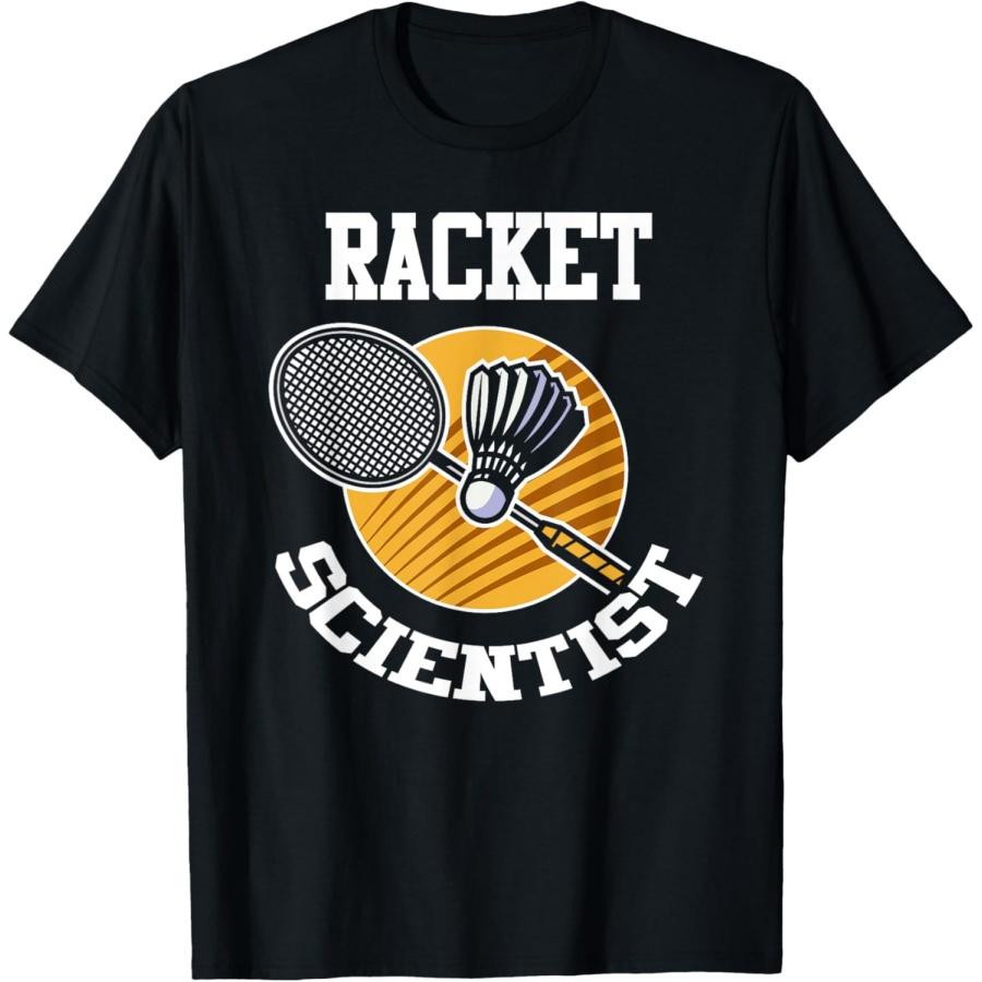 Funny Badminton Player Shirt Racket Scientist Badminton Gift T-Shirt(1) XXXXXL чёрный