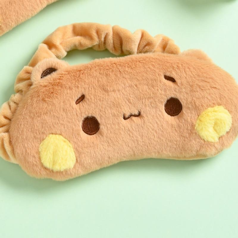 

Мягкая плюшевая маска для глаз Panda Yier And Bubu для сна, путешествий, сна, милая мультяшная повязка на глаза для затенения и снятия усталости глаз