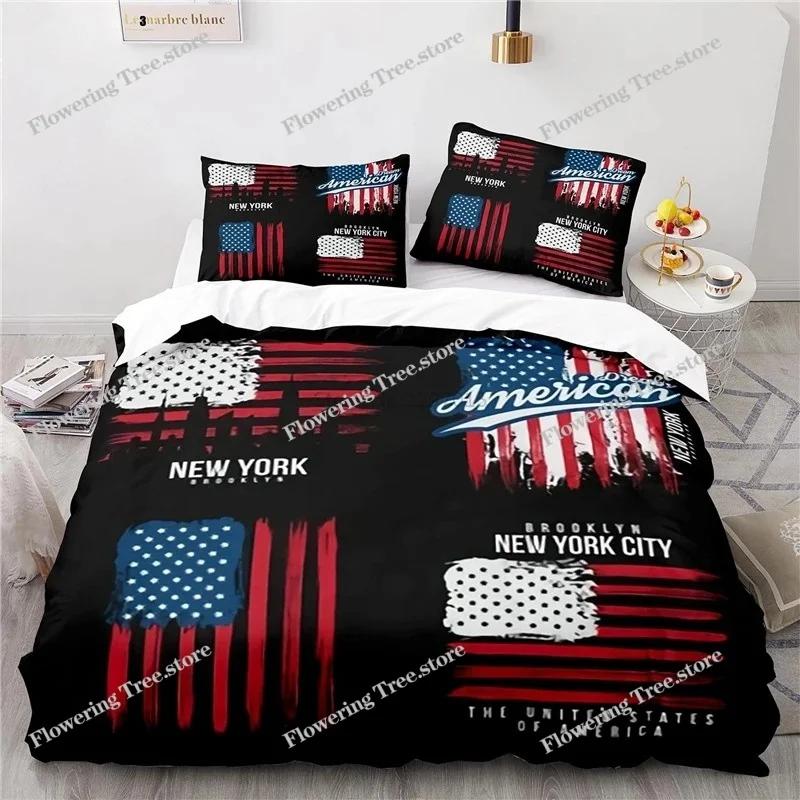 New Design American Flag 3d Bedding Set Print Duvet Cover Comforter Cover Set with Pillowcase Au Eu Us Twin Full Queen King Size