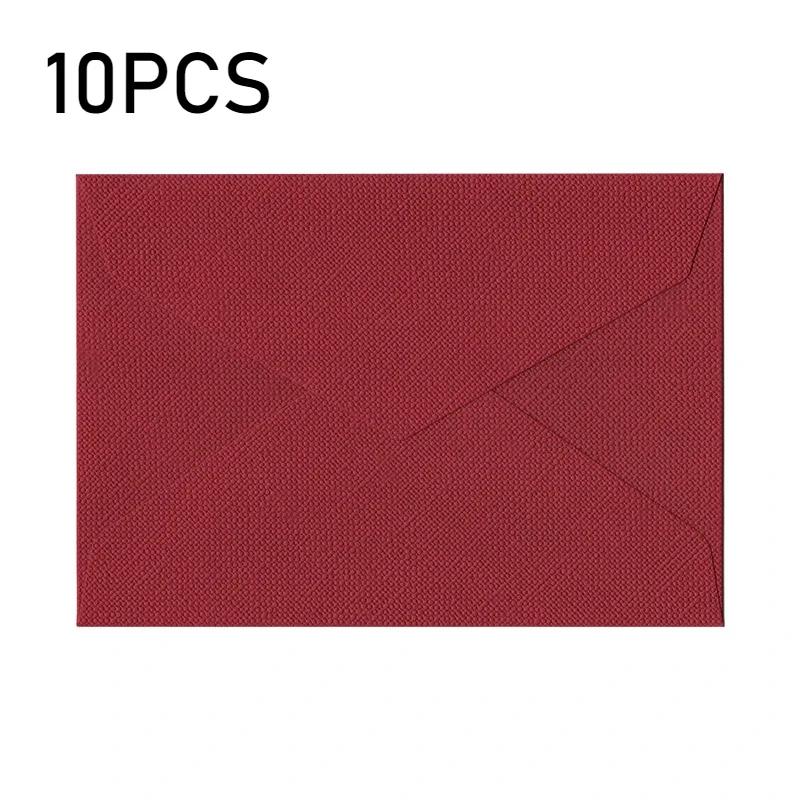 10pcs Linen Texture Envelope Western Style Envelope Paper Vintage Wedding Invitation Envelope Birthday Party Invitation New Year