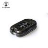 Carbon Fiber Car Key Case Cover Fit For Honda Folding Key T-Carbon Car Key Fob Shell Interior Accessories