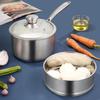 ZISIZ 304 Stainless Steel Baby Food Steamer & Milk Pot
