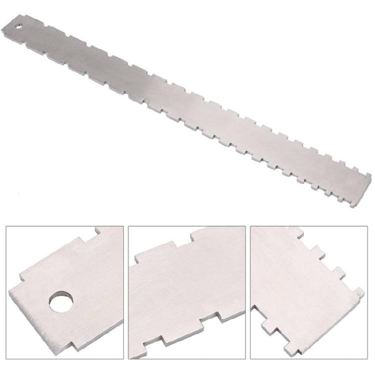 Elektrische Gitarre Hals Kerbe Gerade Kante Lineal Griffbrett Messlineal