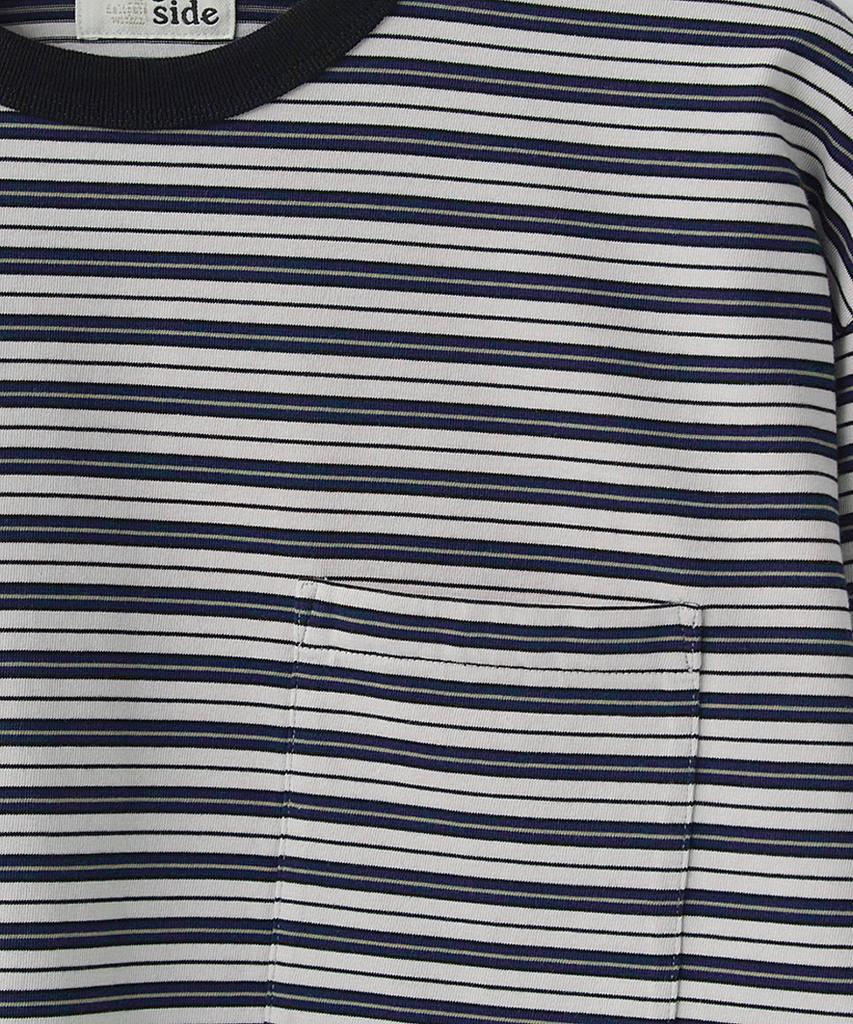 Leopeusaideu Multi Stripe Long Sleeve Blue