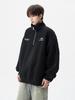 Men's Korean Style Trendy Half-Zip Stand Collar Hoodie - Autumn 2025 Loose Casual Jacket Top