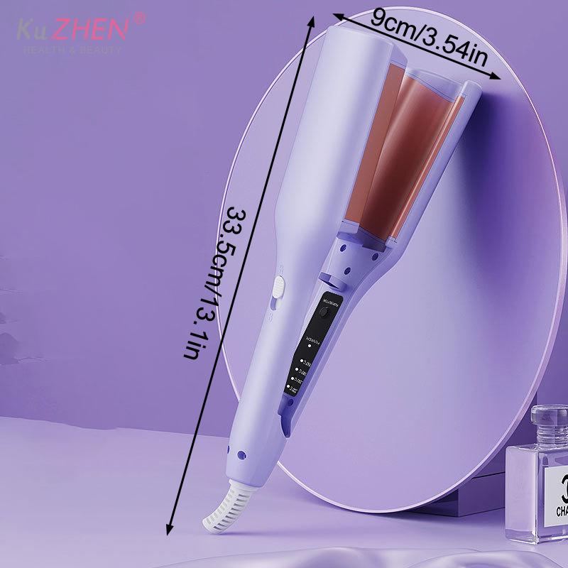 32mm Hair Curler Curling Egg Roll Wand Big Waves Fast Heating Water Ripple Curling Salon Quality Styler 4 Temperature Adjustable