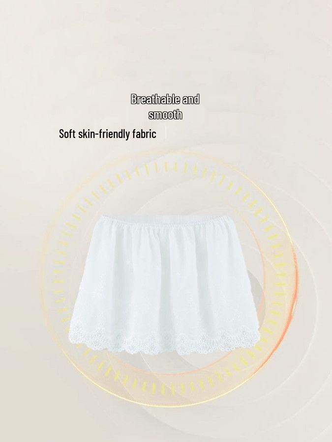 Women's Lace Short Skirt: Spring/Autumn Essential Base Layer with Hem for Coverage