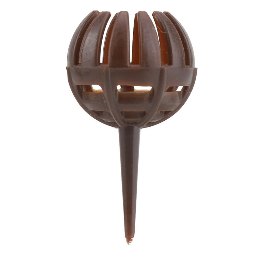 100PCS Spherical Shape Fertilizer Basket Box Brown Plastic Fertilizer Basket