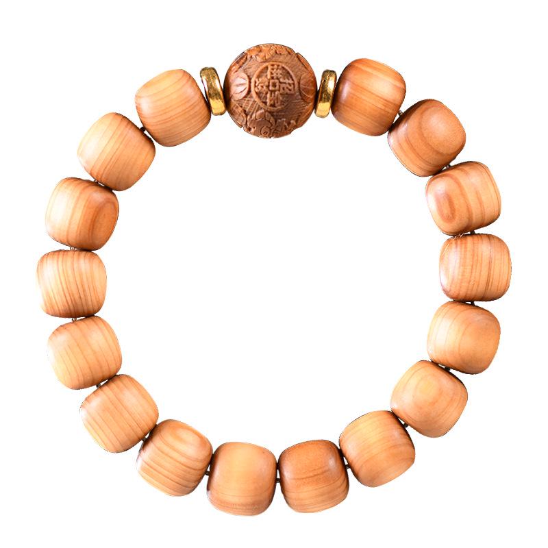 Yabai High Oil Old Style Bead Carving Wealth & Treasure Buddhist Hand Jewelry