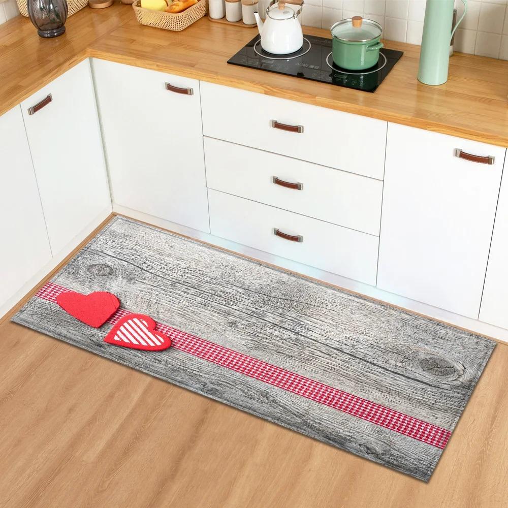 Valentinstag Liebe Rosenmuster Hausküche Bodenmatte Eingangsbereich Dekoration Bodenmatte