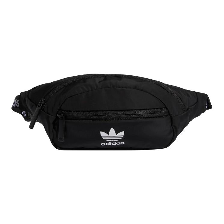 Adidas Originals Classic Logo Sports Minimalist Outdoor Polyester Chest Bag Unisex Bags Black CK6590 Black
