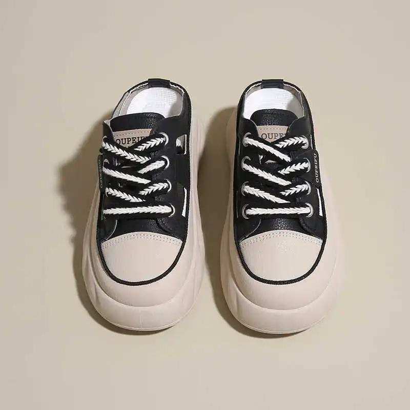 Fashion Round Nose Breathable Fashion Women Sneakers Woven Casual Shoes For Women Flat Sole Boots Sports New Year's Festival