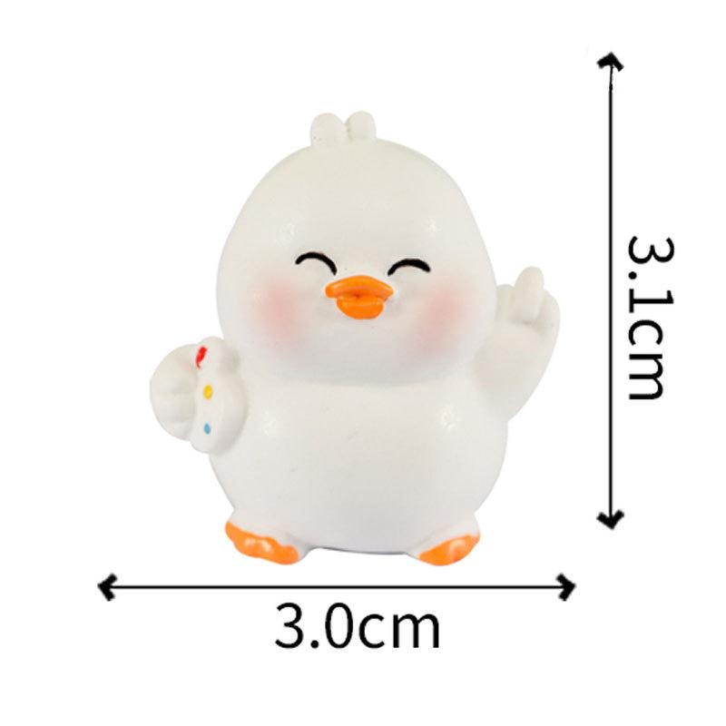

1 шт. фигурки миниатюры милые утки микро ландшафтные украшения для украшения дома декор комнаты автомобиль офис настольные аксессуары