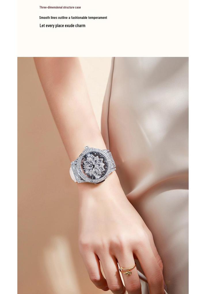 Swiss Wollex Lucky Star Women's Full Diamond Quartz Watch