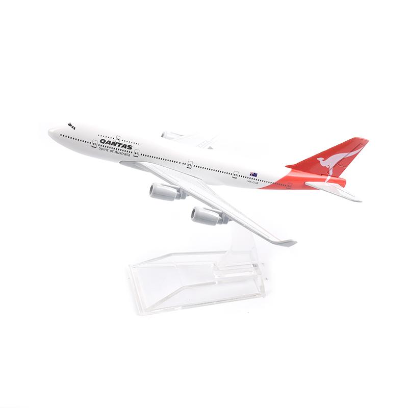 1/400 Scale 16cm Qantas Boeing 747 Airplane Model Airplane Diecast Metal Planes