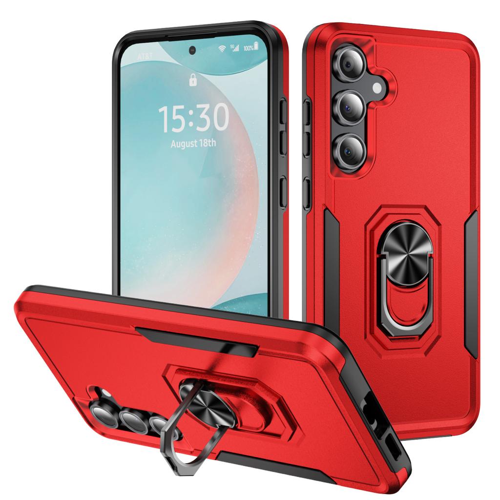 Applicable to Samsung S26Ultra Pioneer Ring A56 mobile phone case Samsung A16 contrasting color S24FE anti-drop