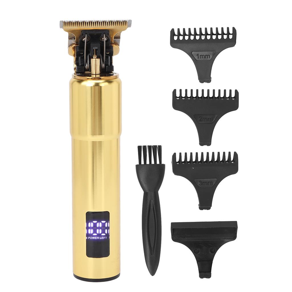 Professional Electric Hair Clipper Cordless Rechargeable Hair Trimmer Hair Cutting Kit with LCD