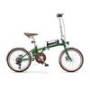 OT02PRO, rosso/verde, potenza motore 250W, 36V, batteria staccabile 5.2AH, pneumatici 20*1.35 pollici, bicicletta elettrica da città, velocità massima 25KM/H